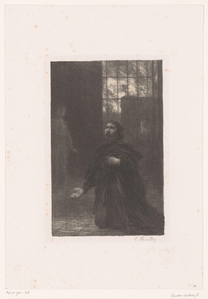 Rienzi ber till Gud Rienzi. Acte V. Priere de Rienzi Richard Wagners liv och verk (serietitel) av Ignace Henri Jean Fantin Latour