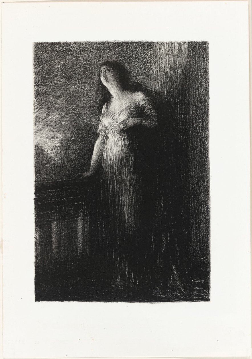 Romeo och Julia: Confiding in the Night av Ignace Henri Jean Fantin Latour