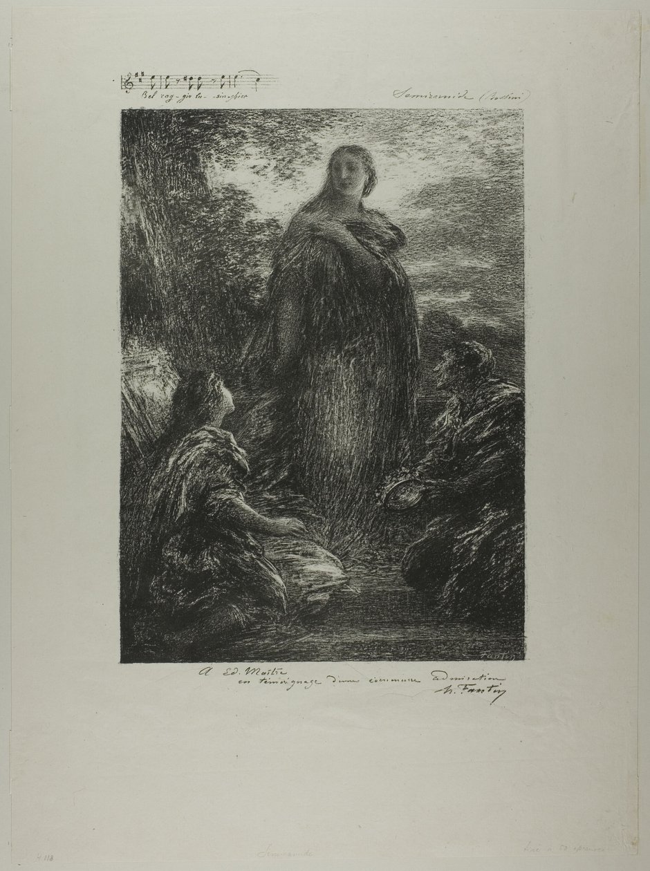 Semiramis av Ignace Henri Jean Fantin-Latour