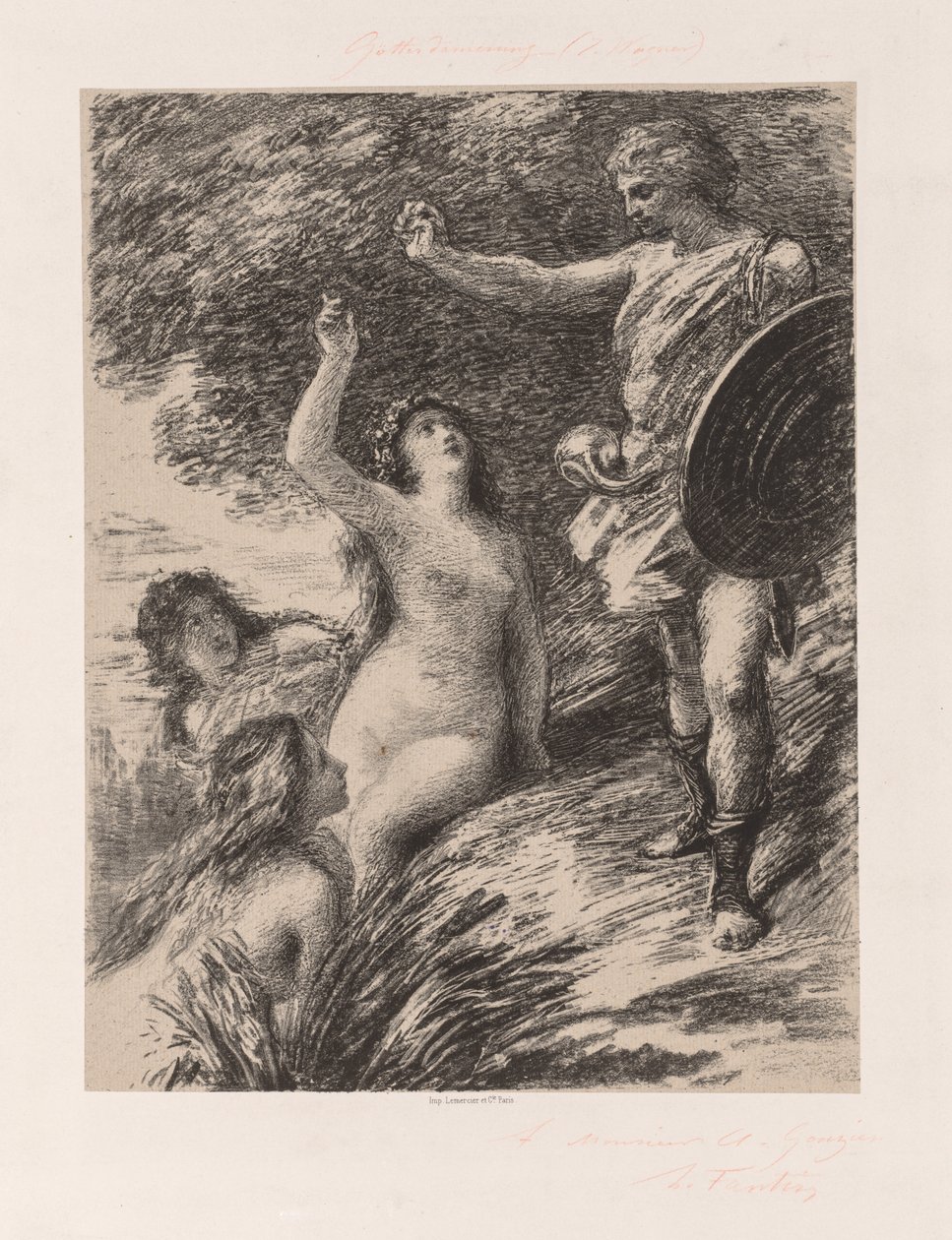 Siegfried och Rhens döttrar av Ignace Henri Jean Fantin Latour