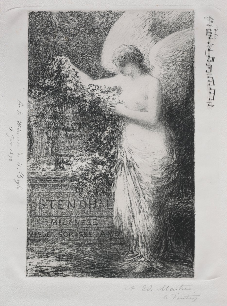 I Stendhal av Ignace Henri Jean Fantin-Latour