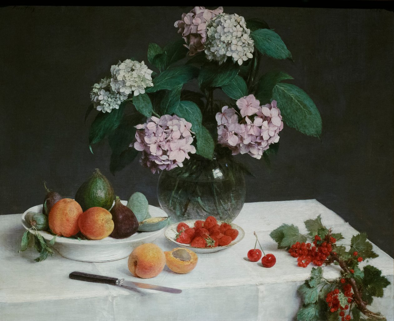 Stilleben, eller la table garnie av Henri Fantin Latour
