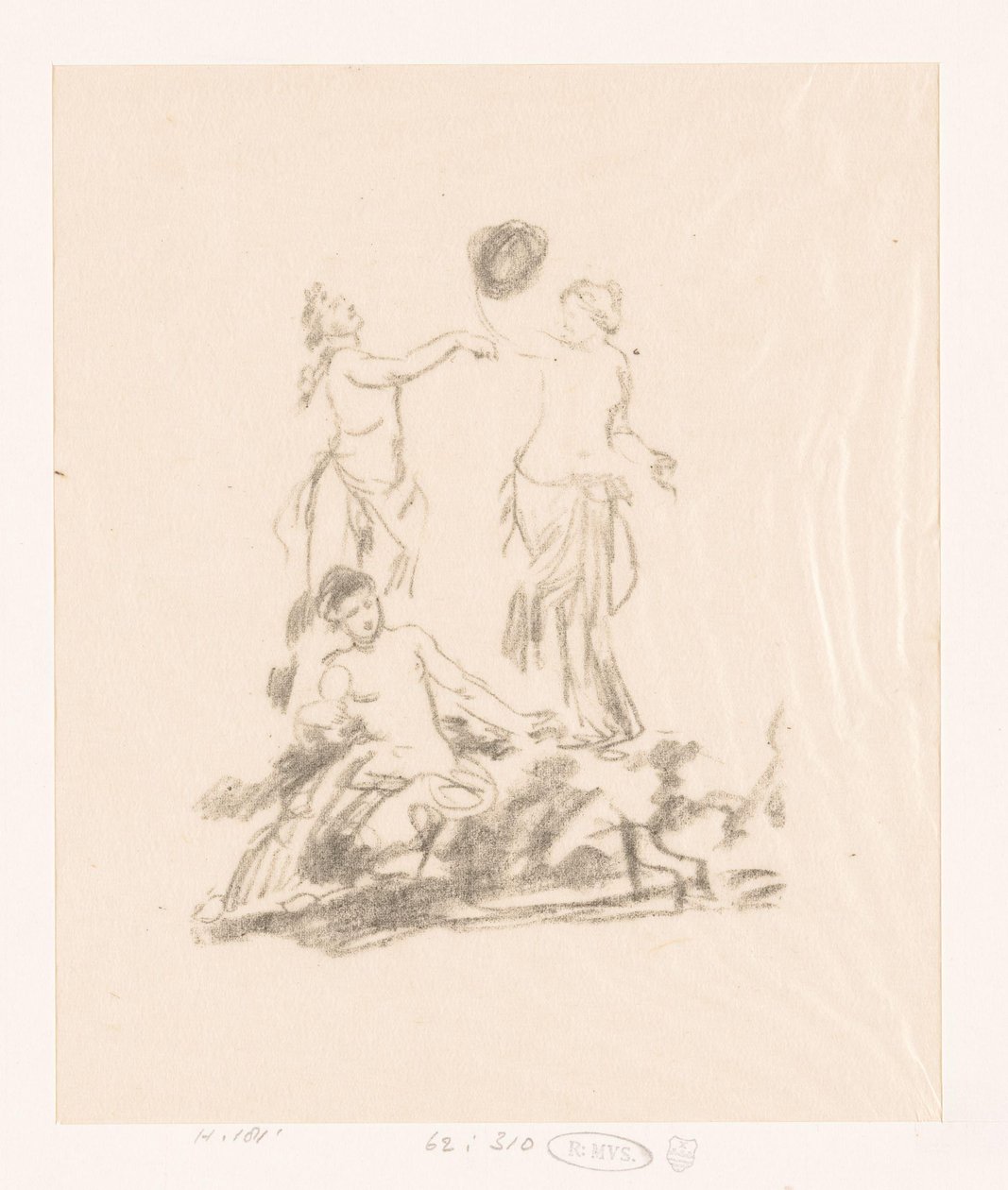 Studie av tre dansande kvinnor av Ignace Henri Jean Fantin Latour
