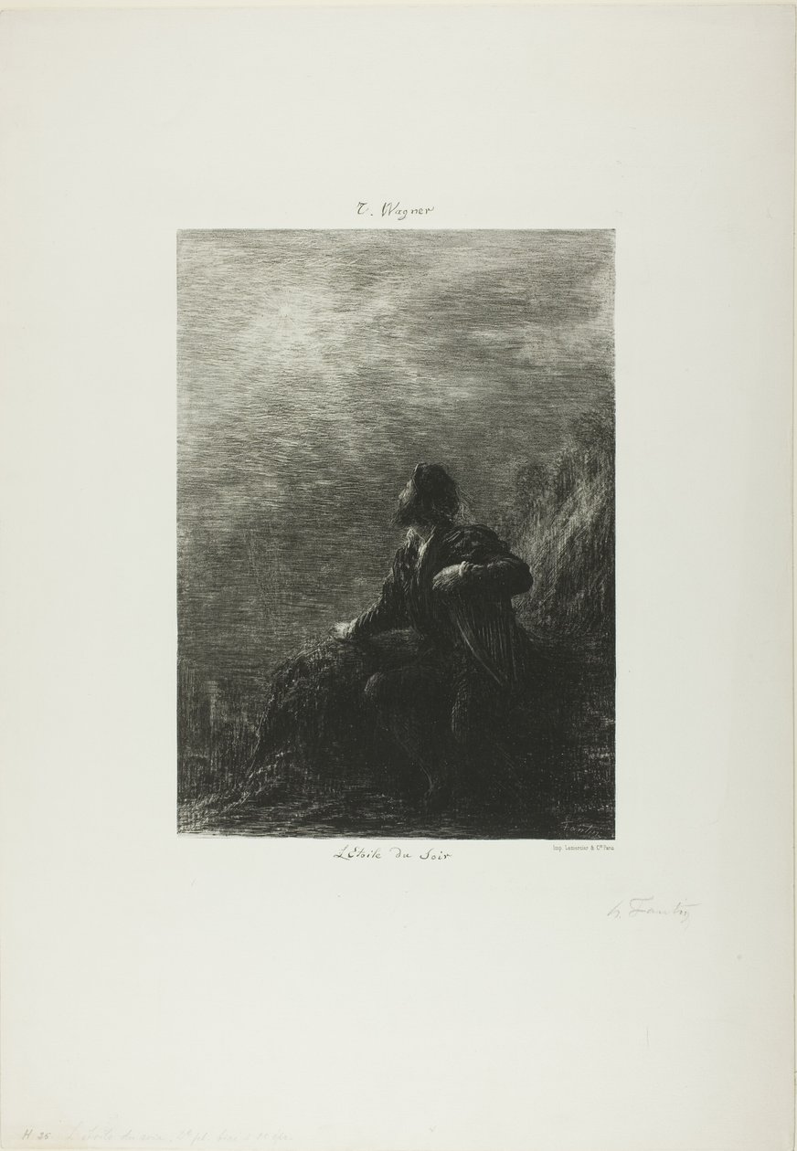 Aftonstjärnan, andra plattan av Ignace Henri Jean Fantin Latour