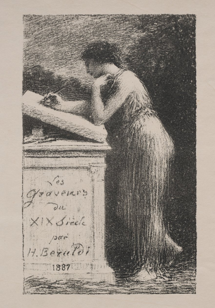Litografin av Ignace Henri Jean Fantin Latour