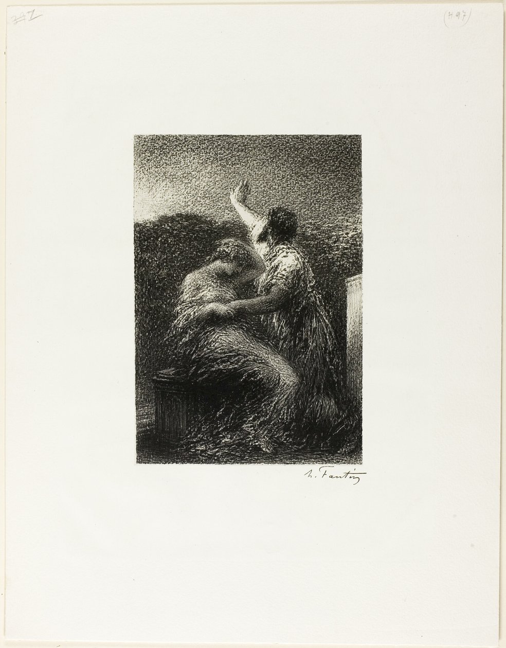 Magus Balthasar och Fatima av Ignace Henri Jean Fantin Latour