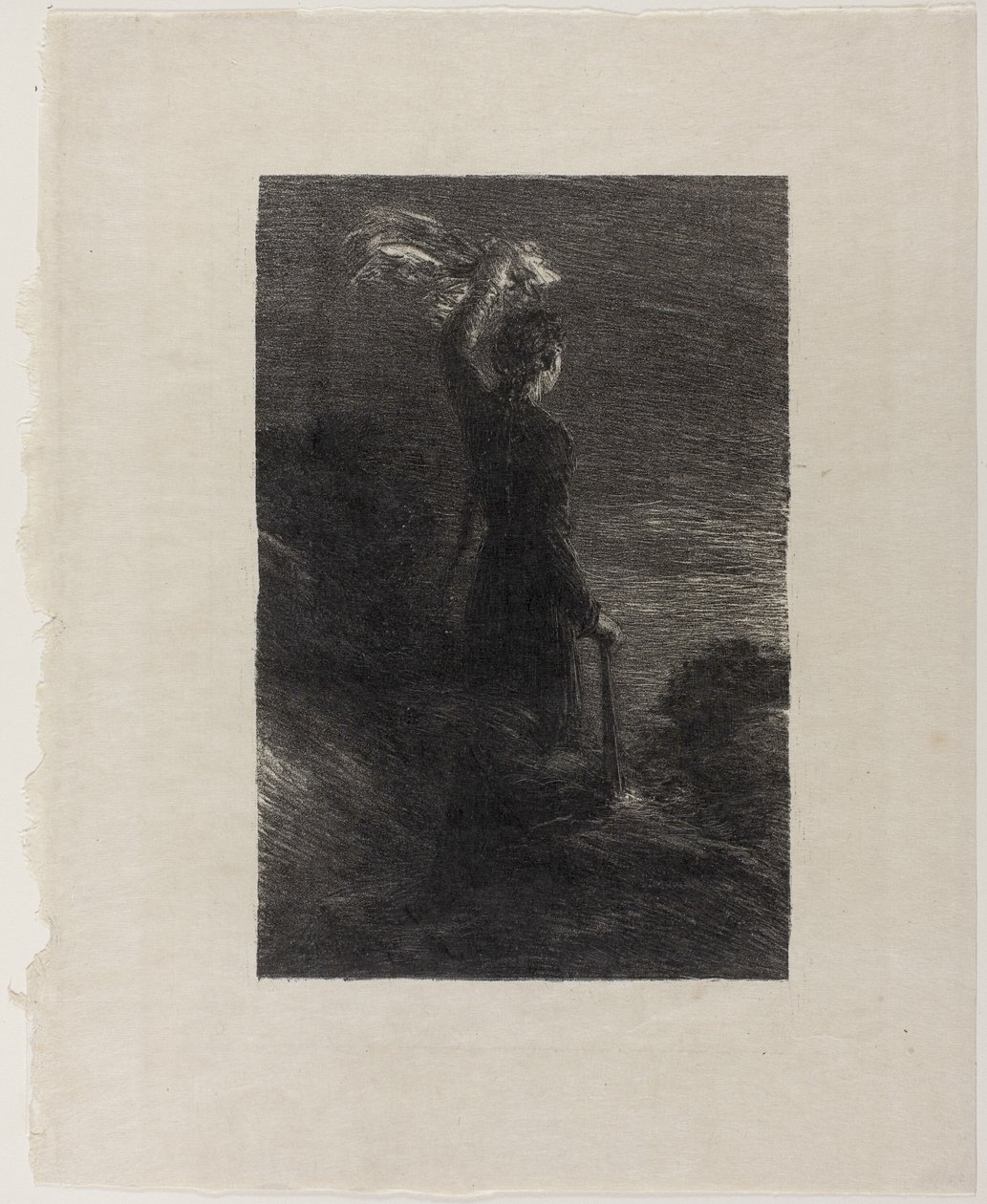 Tristan och Isolde, akt II: Signal i natten av Ignace Henri Jean Fantin Latour