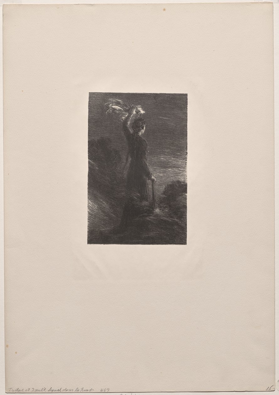 Tristan och Isolde, akt II: Signal i natten av Ignace Henri Jean Fantin Latour