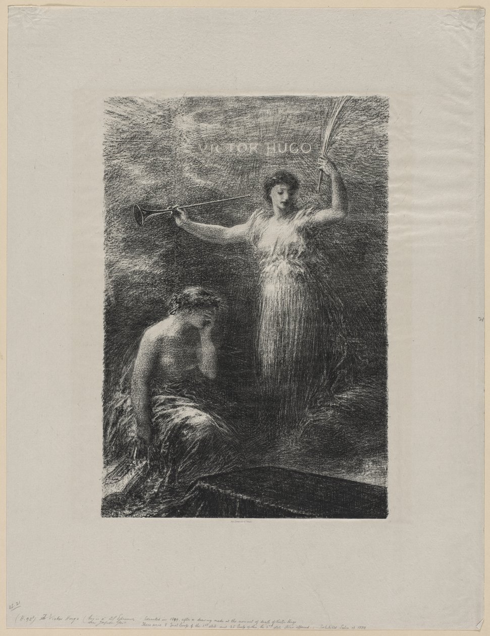 Till Victor Hugo av Ignace Henri Jean Fantin Latour