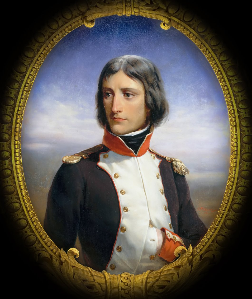 Napoleon Bonaparte som överstelöjtnant för 1:a bataljonen av korsikanska republikanska frivilliga av Henri Felix Emmanuel Philippoteaux