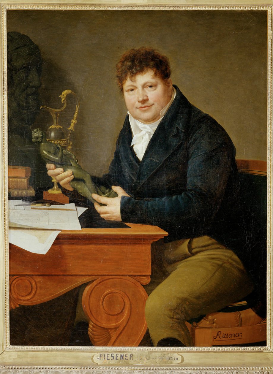 Antoine-Andre Ravrio, kejserlig bronssmed, kusin till konstnären ... av Henri Francois Riesener