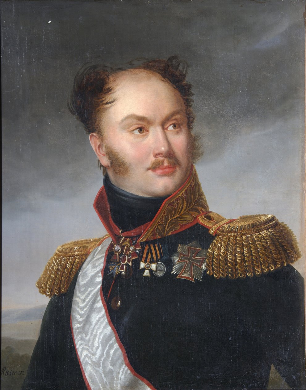 Porträtt av greve Mikhail Fyodorovich Orlov 1788-1842, ca 1818 av Henri Françoiss Riesener