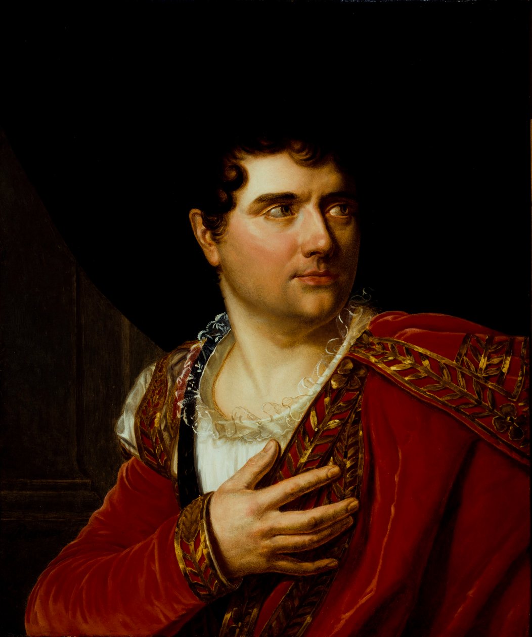 Porträtt av Jean-Baptiste-Sauveur Gavaudan 1772-1840, ca 1799. av Henri Françoiss Riesener