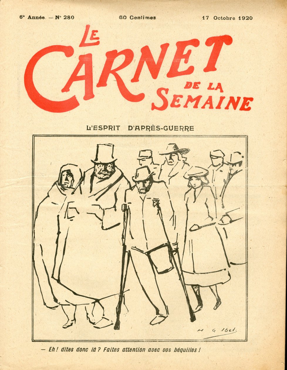 Omslag till "" Veckans anteckningsbok "", Satirical in Colors av Henri Gabriel Ibels