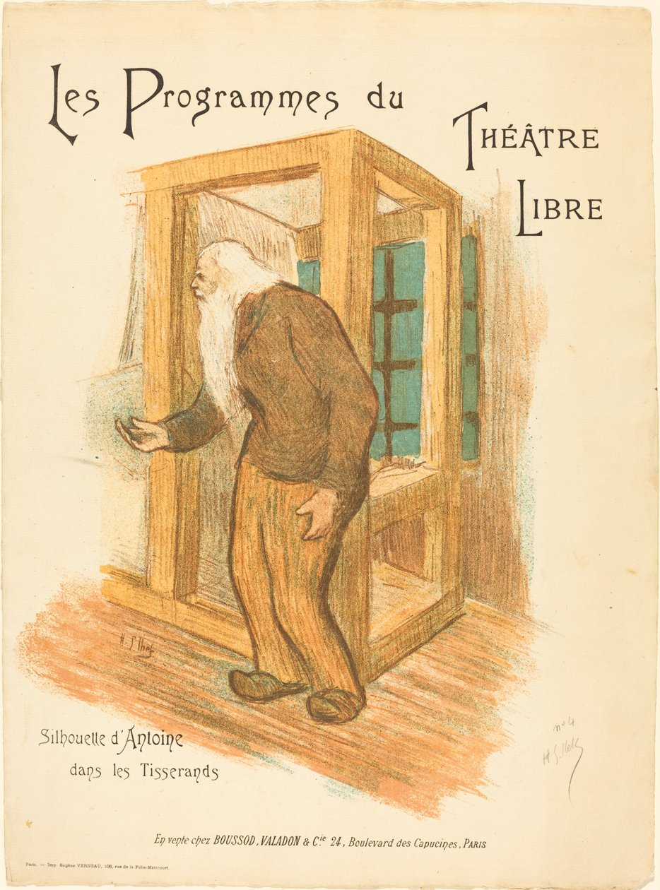 Gratis teaterprogram av Henri Gabriel Ibels