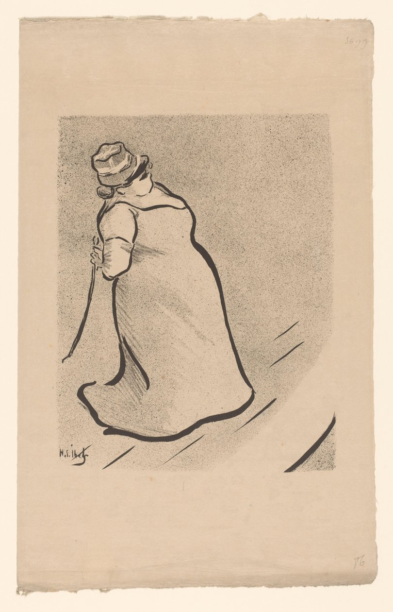 Porträtt av sångerskan Jeanne Bloch Joan Bloch Kafékonsertens artister (serietitel) Le Café Concert (serietitel) av Henri Gabriel Ibels
