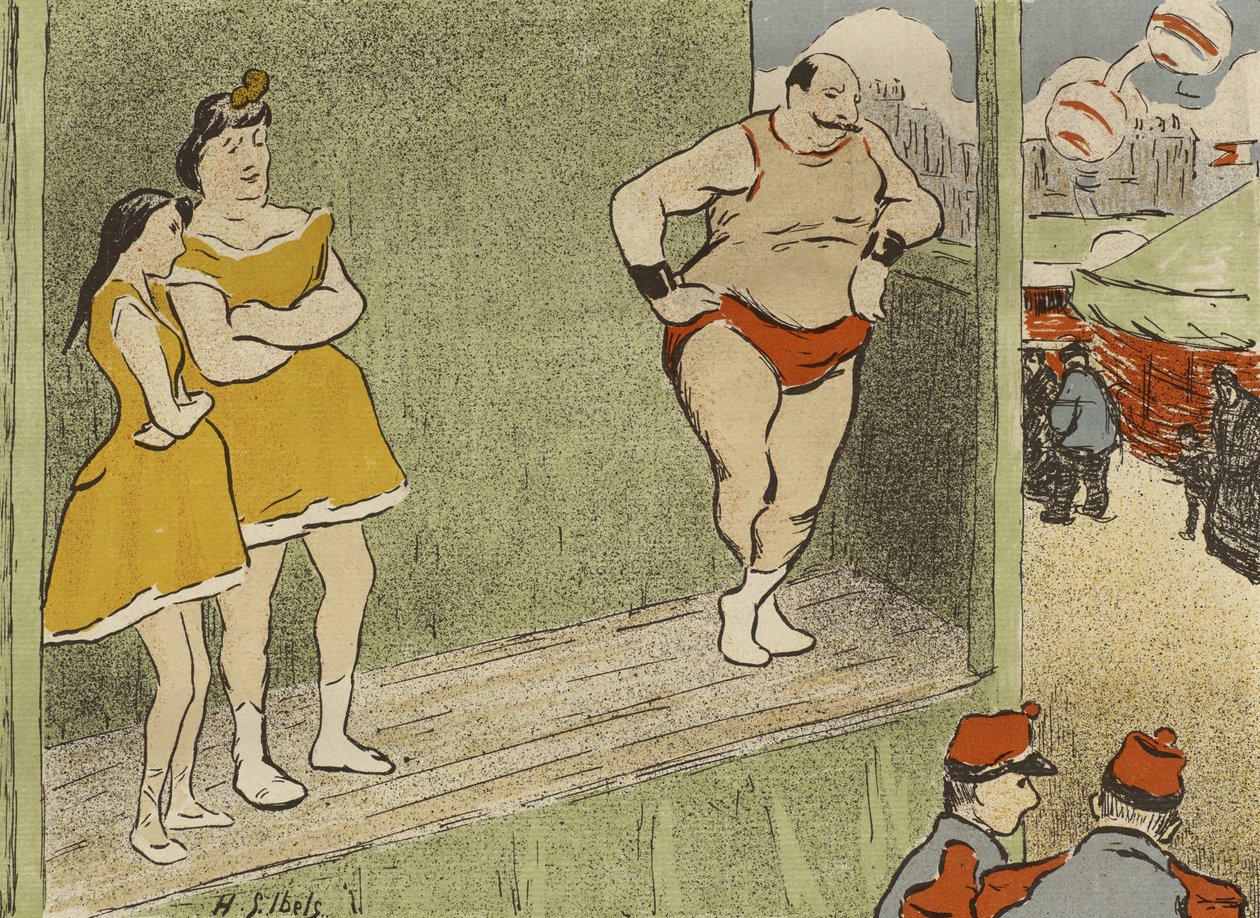 Program för Théâtre Libre-produktionen av Le Grappin och LAffranchie, 1892 av Henri Gabriel Ibels