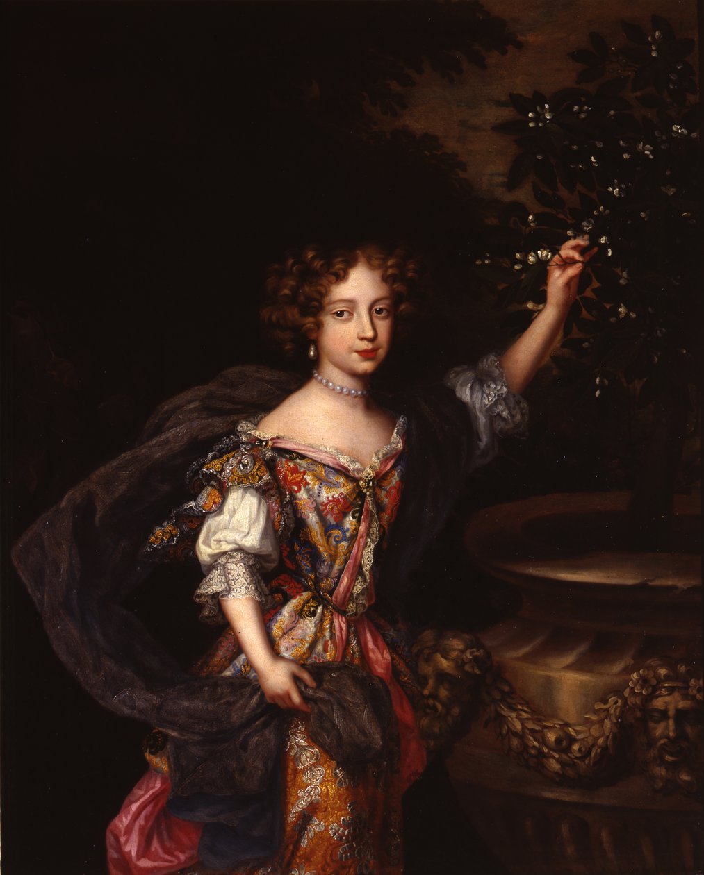Ett porträtt av Elizabeth, hertiginnan av Somerset, ca 1683 (olja på duk) av Henri Gascars