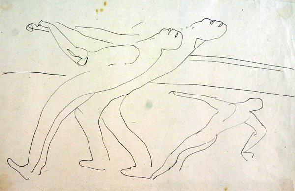 Män som öppnar låsgrindar av Henri Gaudier Brzeska