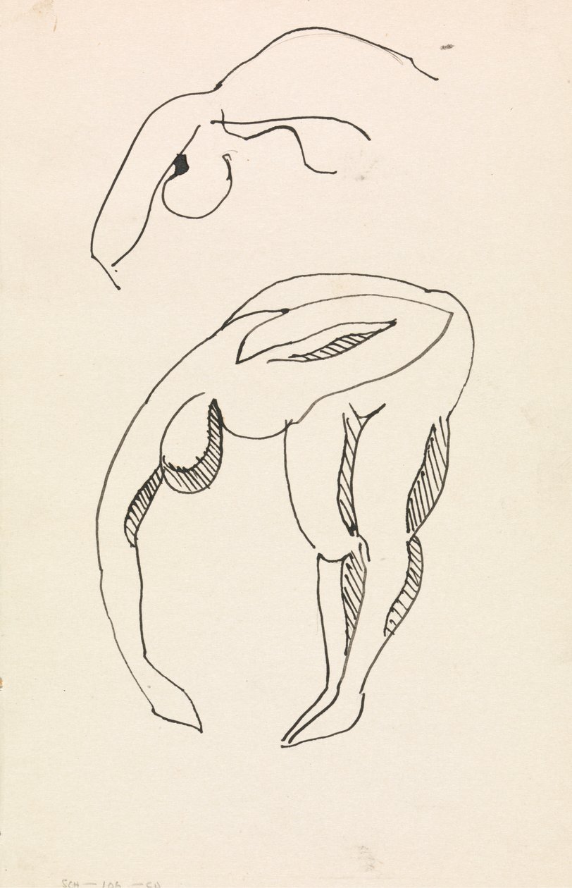 Böjande figur av Henri Gaudier Brzeska