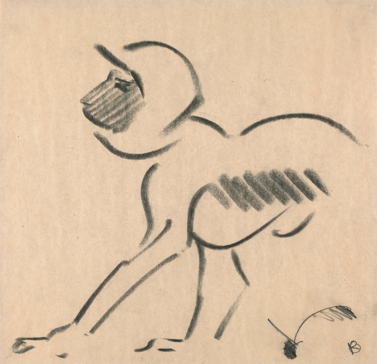 Hukande apa av Henri Gaudier Brzeska
