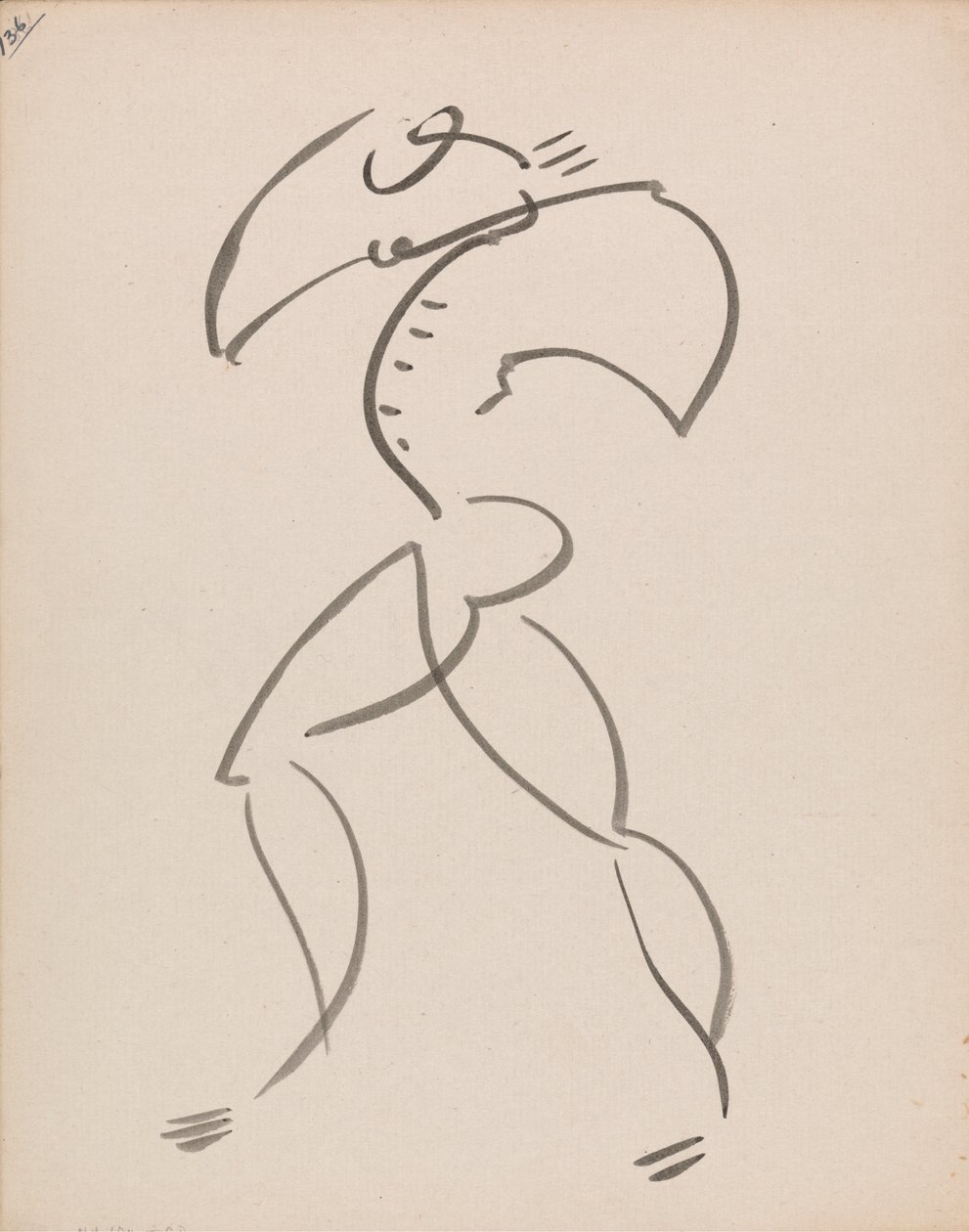 Dansande figur av Henri Gaudier Brzeska