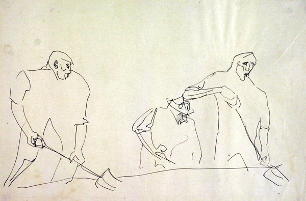 Arbetare av Henri Gaudier Brzeska