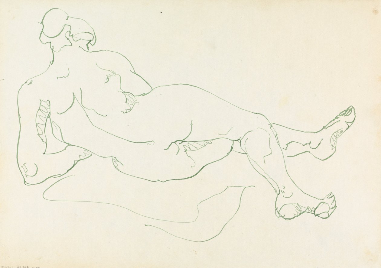 Liggande kvinnlig figur av Henri Gaudier Brzeska