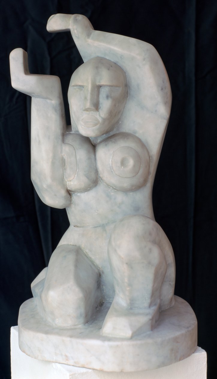 Sittande kvinna, c1911-1915 av Henri Gaudier Brzeska