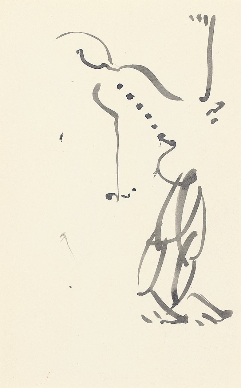 Studie för "Red Stone Dancer", 1914 av Henri Gaudier Brzeska