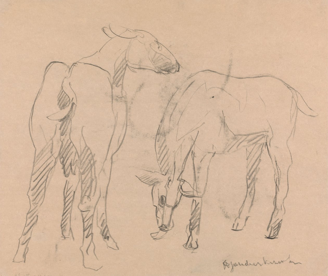Två getter av Henri Gaudier Brzeska