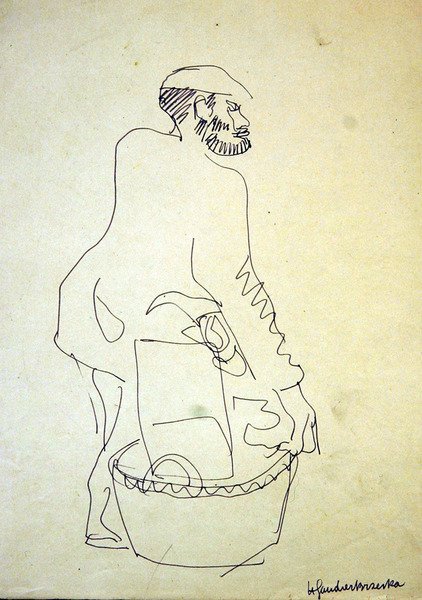 Whitechapel-jude som säljer begagnade varor av Henri Gaudier Brzeska