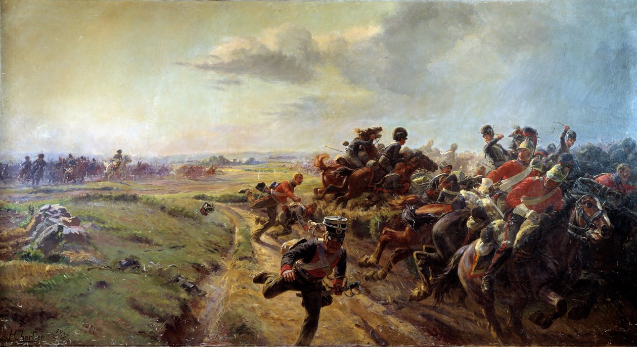 The Eve of Waterloo (16 juni av Henri Georges Jacques Chartier