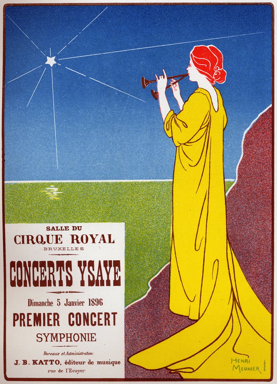 Konserter Ysaye på den kungliga cirkusen i Bryssel av Henri Georges Jean Isidore Meunier