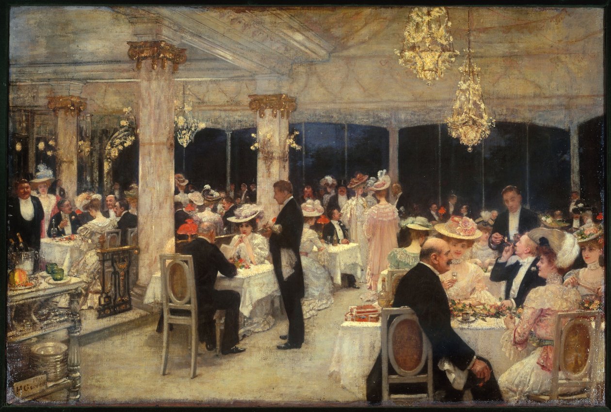 Armenonville, kvällen för Grand-Prix, 1905 (olja på duk) av Henri Gervex