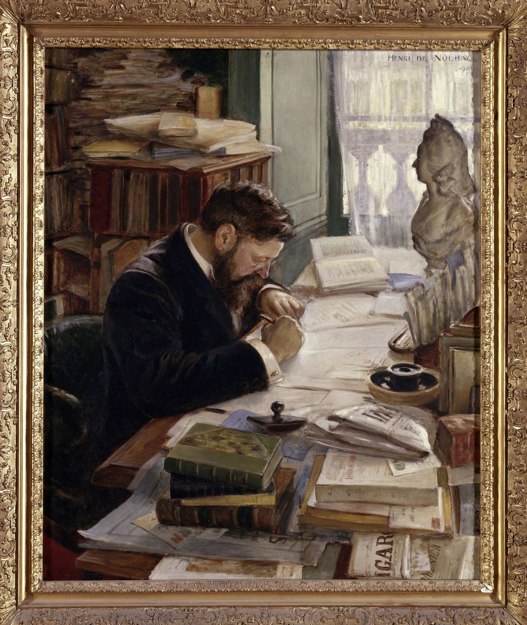 Porträtt av Pierre de Nolhac 1859-1936, 1909. av Henri Girault De Nolhac