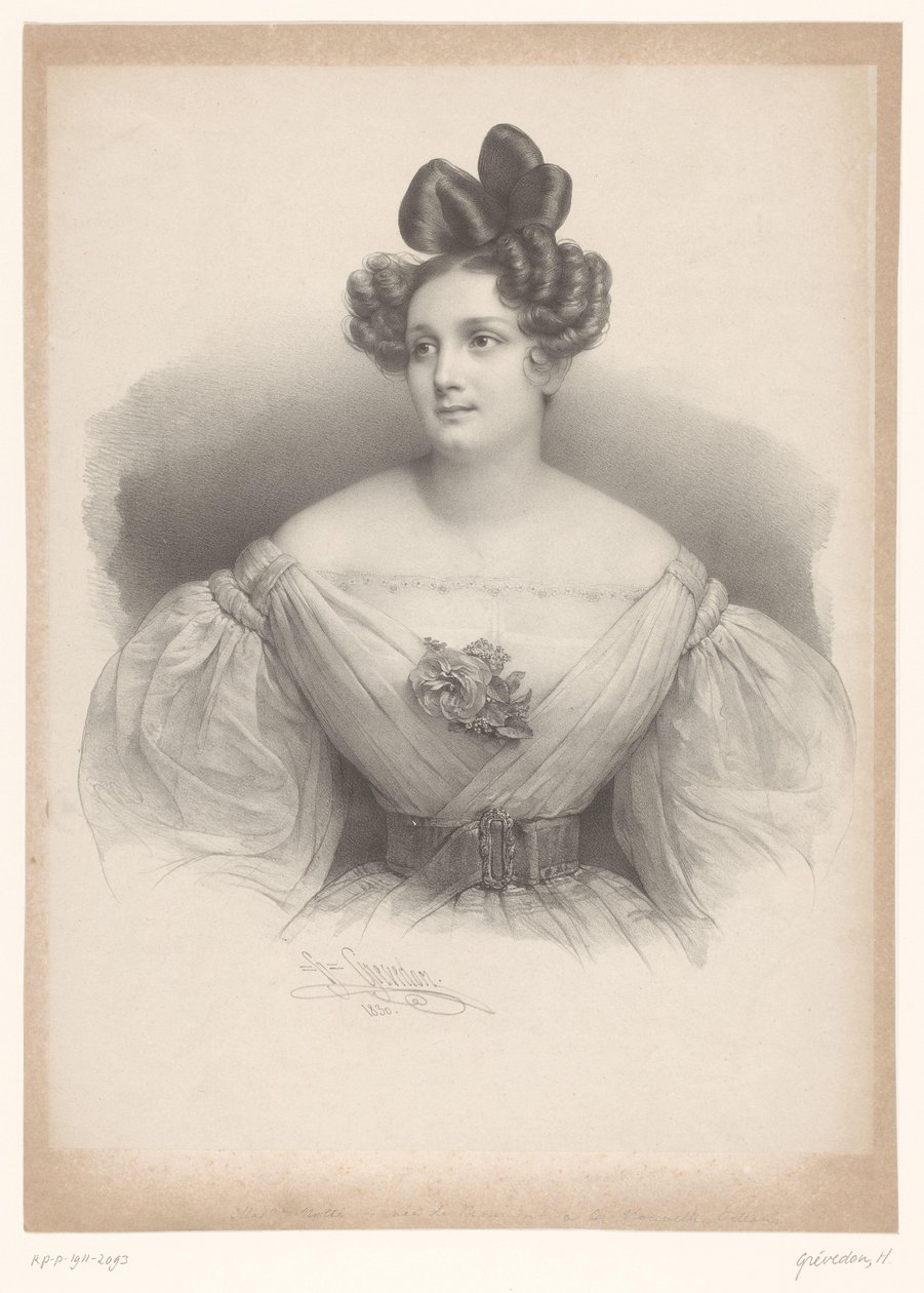 Det finns ett porträtt av Madame Nolte av Henri Grevedon