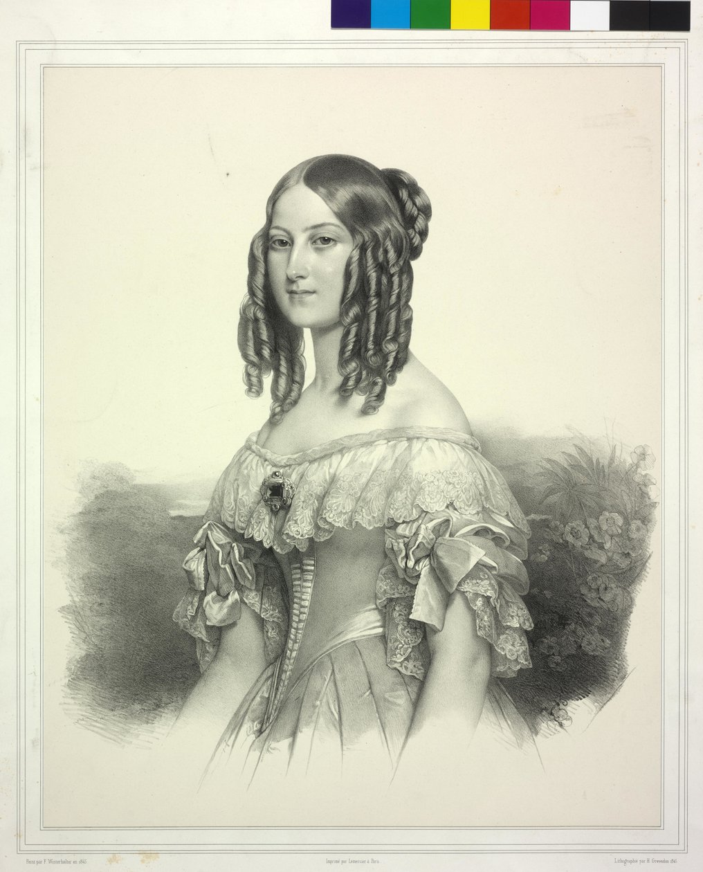 Prinsessan av Sachsen-Coburg-Gotha Victoria av Henri Grevedon