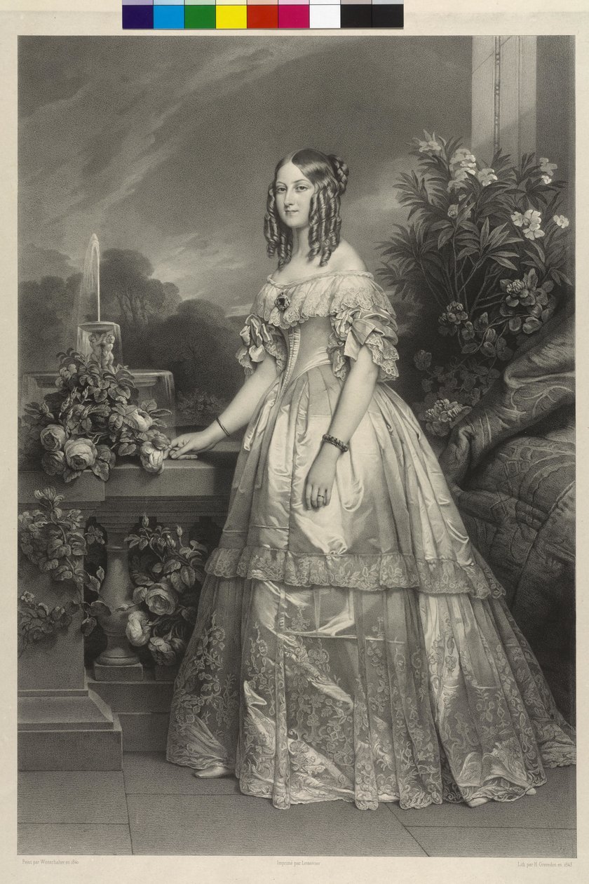Prinsessan av Sachsen-Coburg-Gotha Victoria av Henri Grevedon