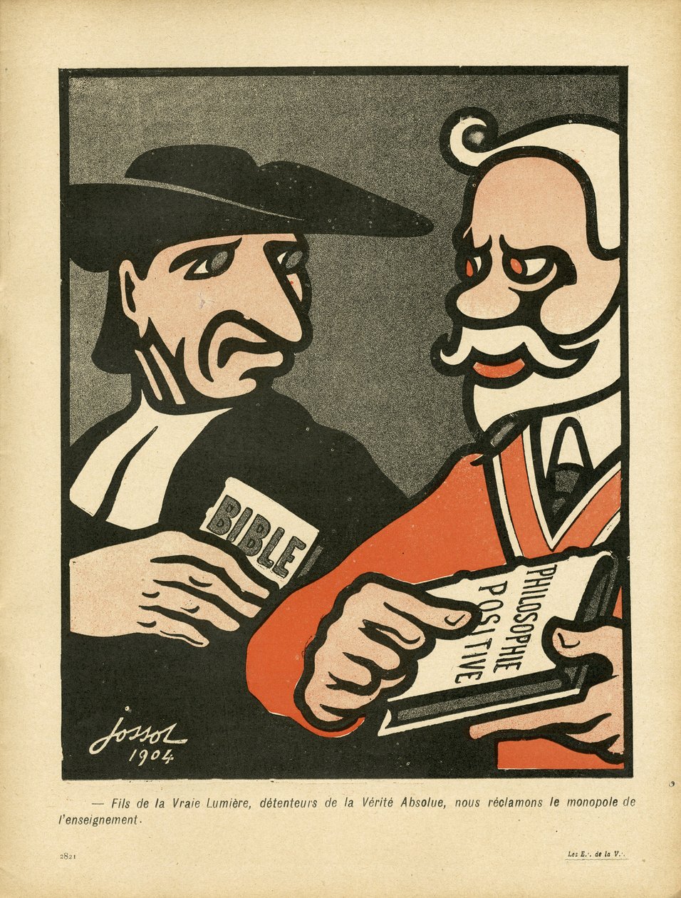 Smörplattan, nummer 169, Satirisk i färg av Henri Gustave Jossot