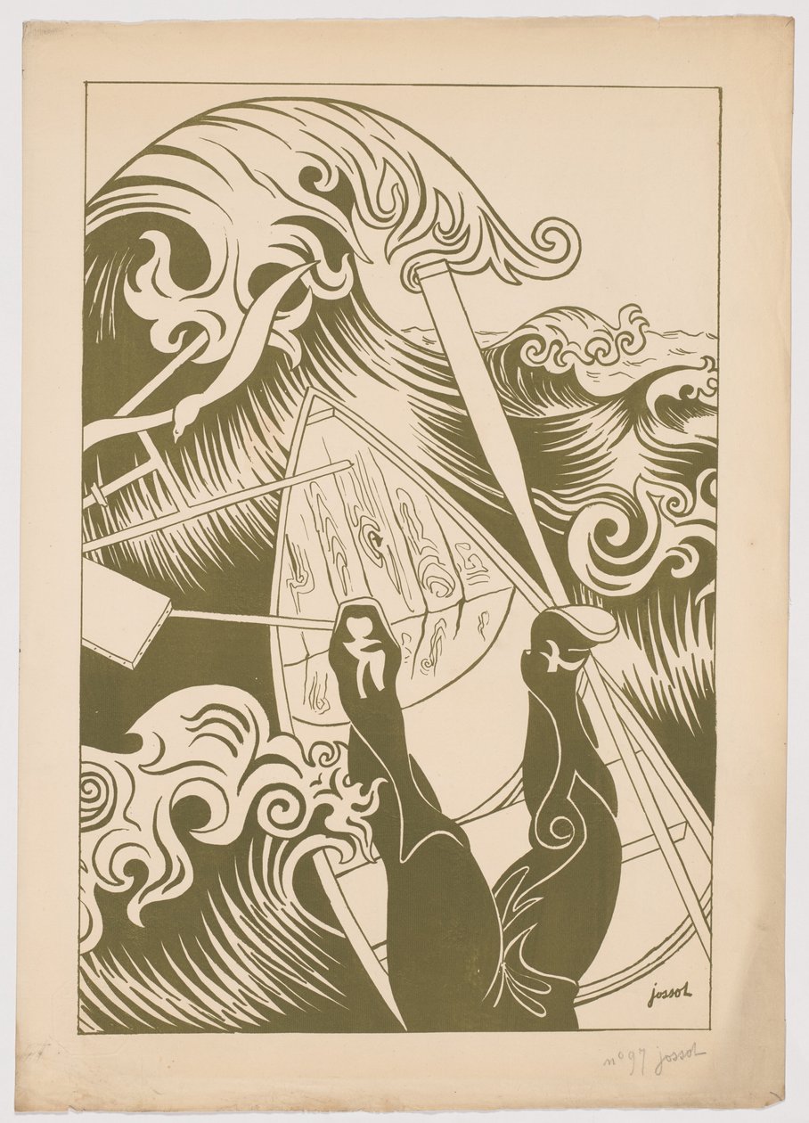 Vågen (La vague) av Henri Gustave Jossot