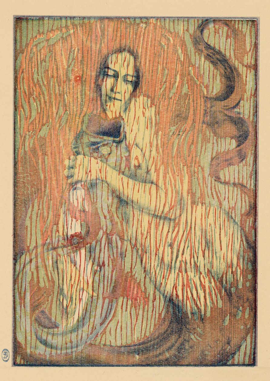 Lekfull sjöjungfru, 1897 av Henri Heran