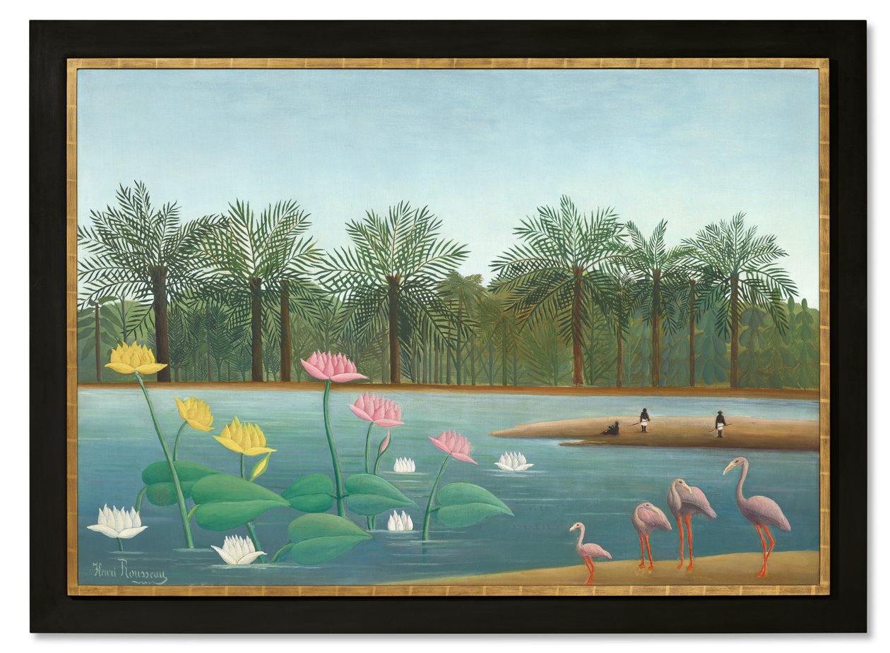 Flamingos av Henri J.F. (1844 1910) Rousseau