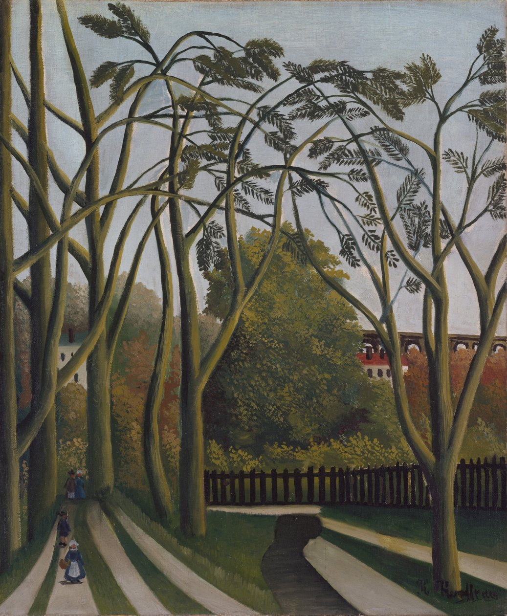 The Banks of the Bièvre near Bicêtre, c.1908–09 (olja på duk) av Henri J.F. Rousseau