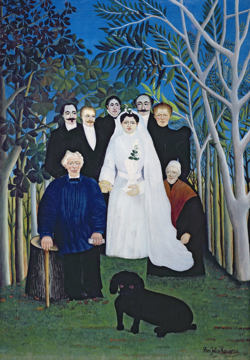Bröllopsfesten, ca 1905 (olja på duk) av Henri J.F. Rousseau