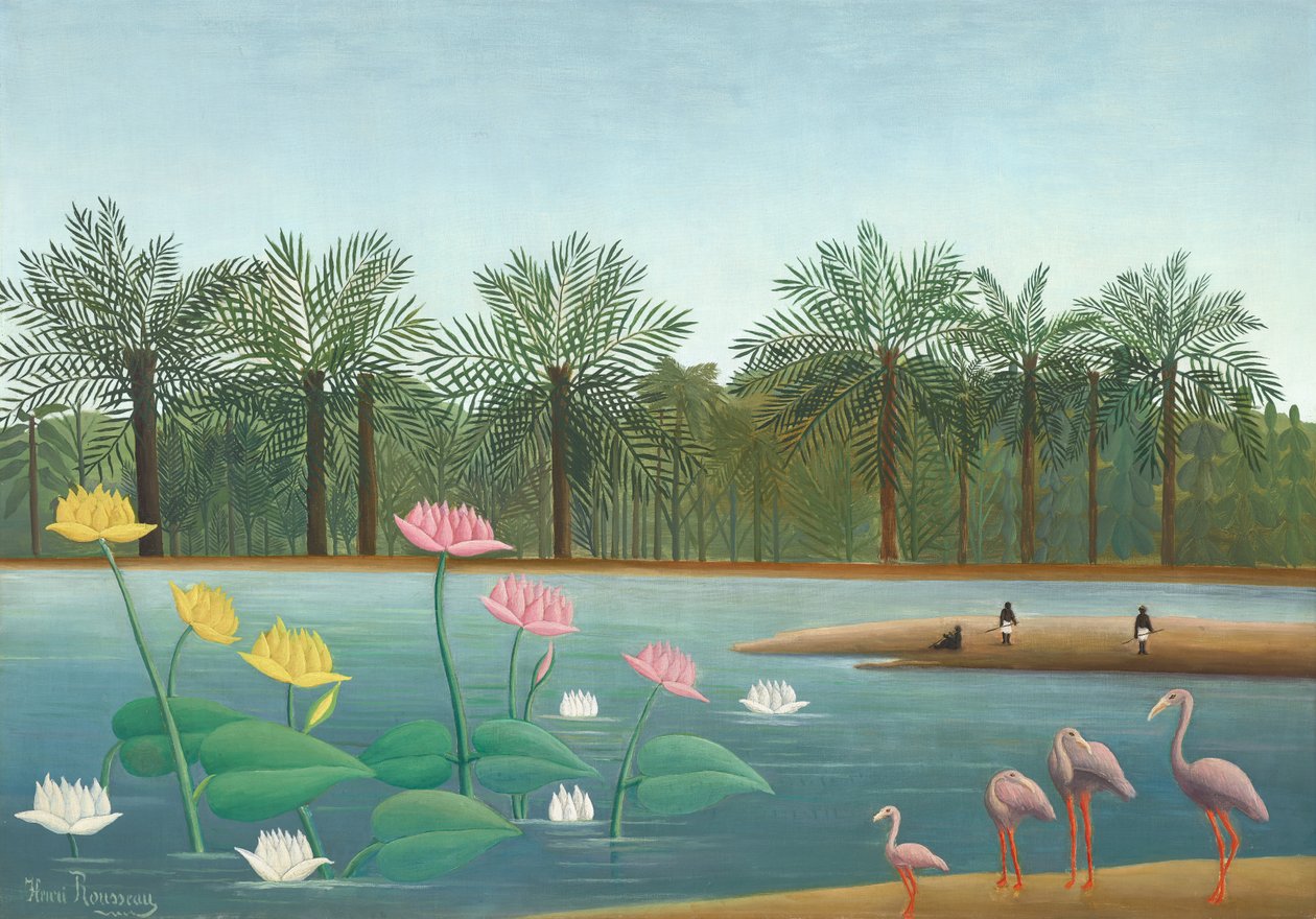 Flamingos av Henri J.F. (1844 1910) Rousseau