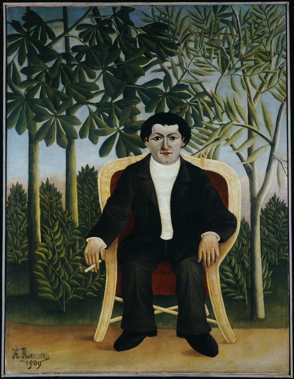 Porträtt av Joseph Brummer, 1909 av Henri J.F. Rousseau