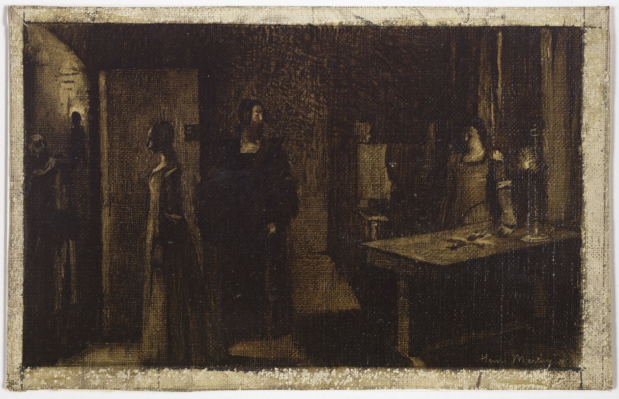 Krucifixet, ca 1887 (olja på duk) av Henri Jean Guillaume Martin