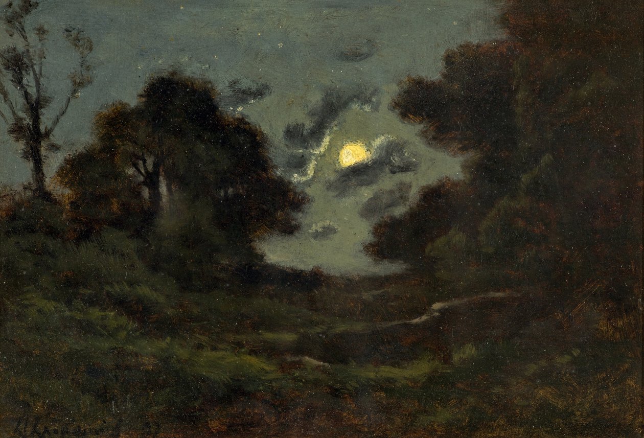 Månsken, 1897 av Henri Joseph Harpignies