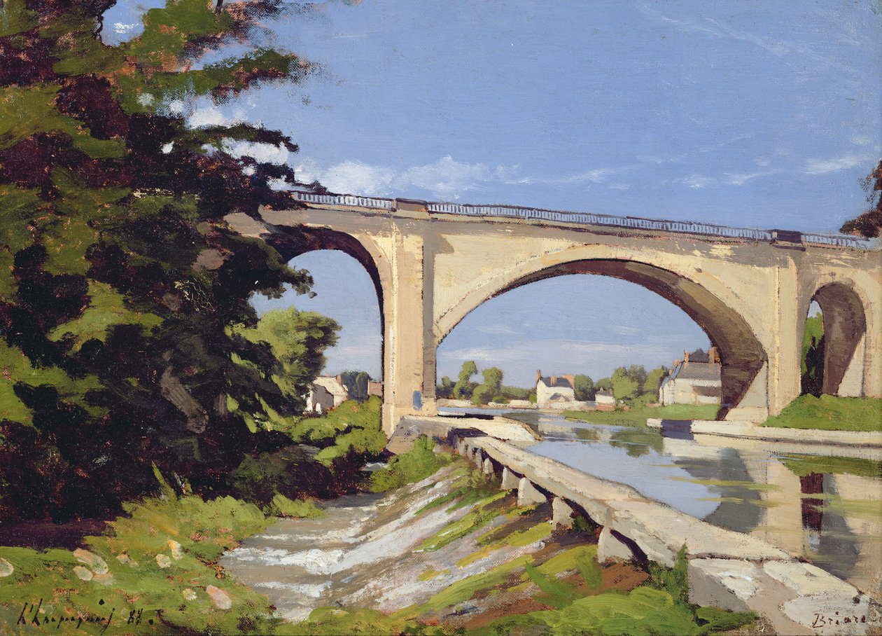 Pont Canal a Briare, 1888 av Henri Joseph Harpignies